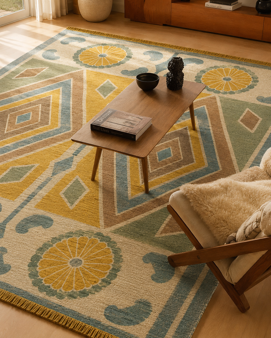 Solara Heritage Flatweave Rug - Image 2