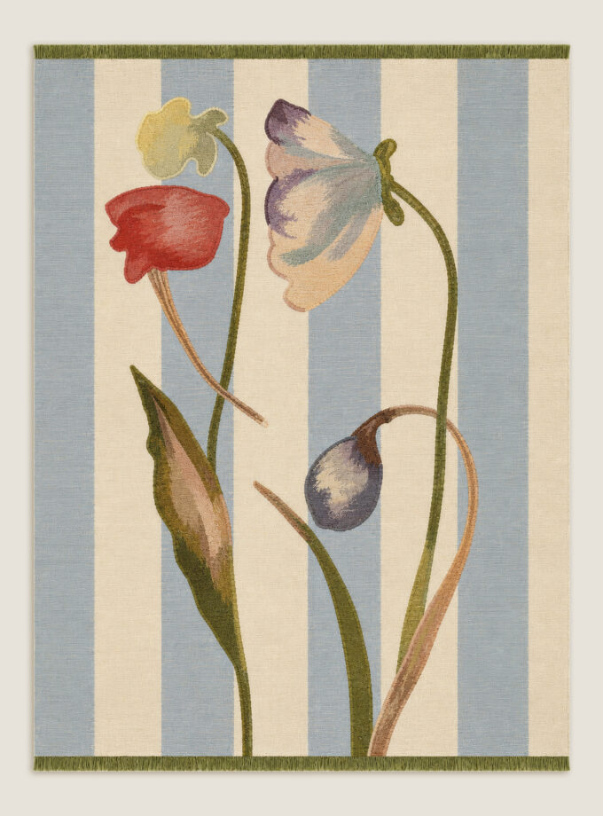 Jardin Stripe Botanical Rug
