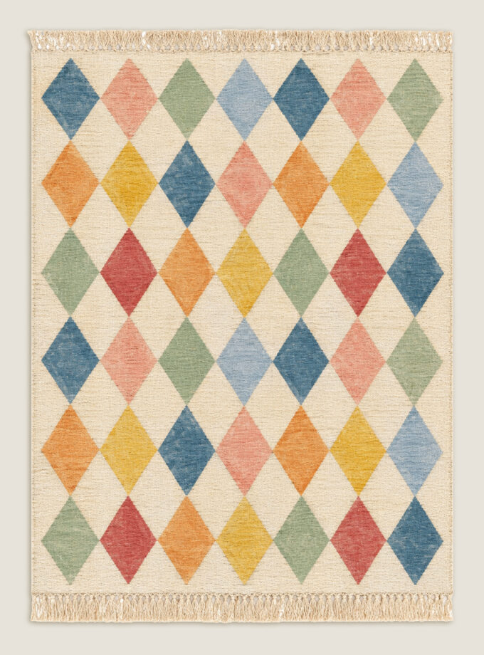 Harlequin Pastel Flatweave Rug