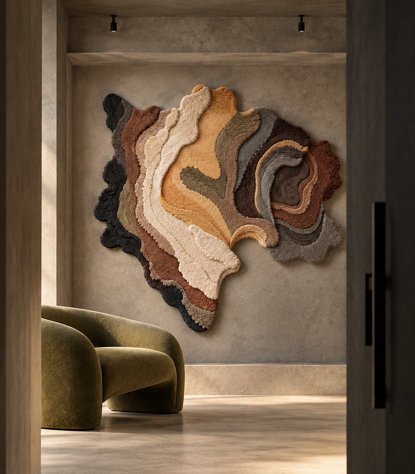 Terra Contour Sculptural Rug - Image 2